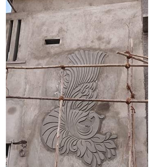 Building Cement Elevation Work in Chennai,Building Cement Artist Work in Chennai,Building Cement Design Work in Chennai,Temple and Pillar Border Work in Chennai