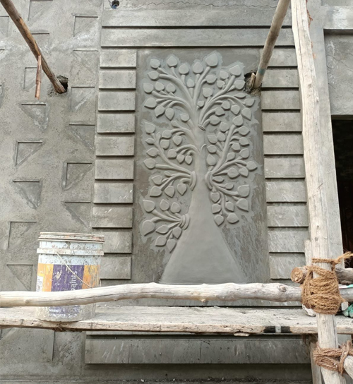 Building Cement Elevation Work in Chennai,Building Cement Artist Work in Chennai,Building Cement Design Work in Chennai,Temple and Pillar Border Work in Chennai