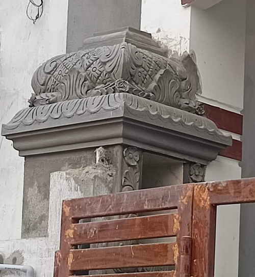 Building Cement Elevation Work in Chennai,Building Cement Artist Work in Chennai,Building Cement Design Work in Chennai,Temple and Pillar Border Work in Chennai