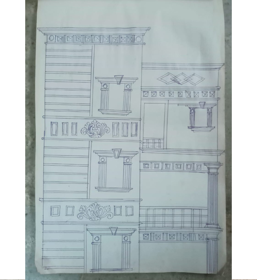 Building Cement Elevation Work in Chennai,Building Cement Artist Work in Chennai,Building Cement Design Work in Chennai,Temple and Pillar Border Work in Chennai