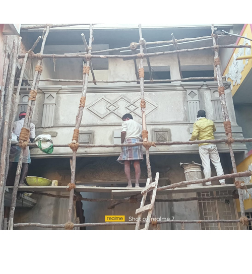 Building Cement Elevation Work in Chennai,Building Cement Artist Work in Chennai,Building Cement Design Work in Chennai,Temple and Pillar Border Work in Chennai