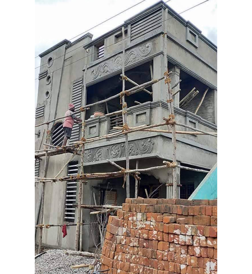 Building Cement Elevation Work in Chennai,Building Cement Artist Work in Chennai,Building Cement Design Work in Chennai,Temple and Pillar Border Work in Chennai