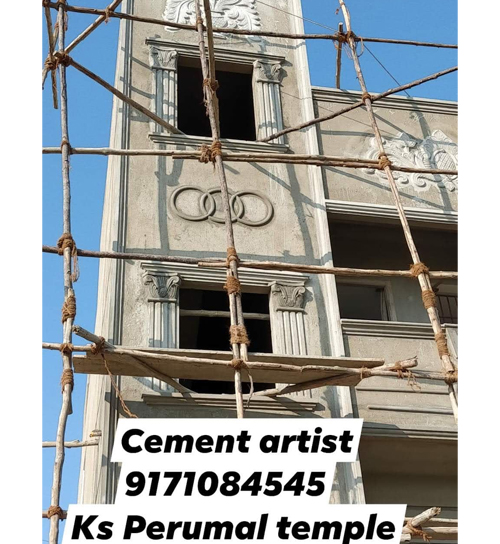 Building Cement Elevation Work in Chennai,Building Cement Artist Work in Chennai,Building Cement Design Work in Chennai,Temple and Pillar Border Work in Chennai