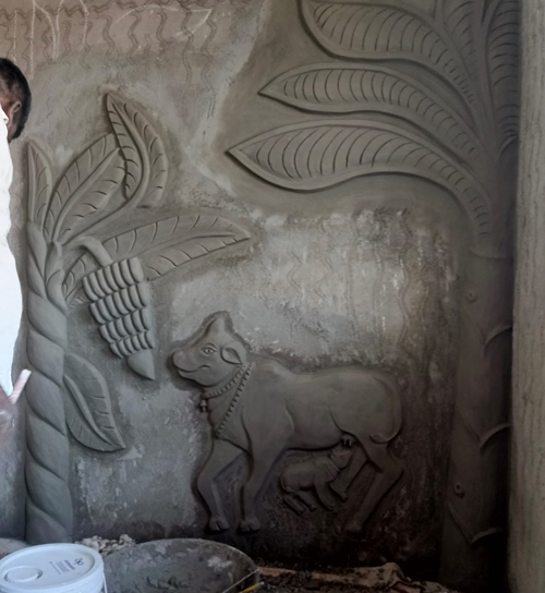 Building Cement Elevation Work in Chennai,Building Cement Artist Work in Chennai,Building Cement Design Work in Chennai,Temple and Pillar Border Work in Chennai