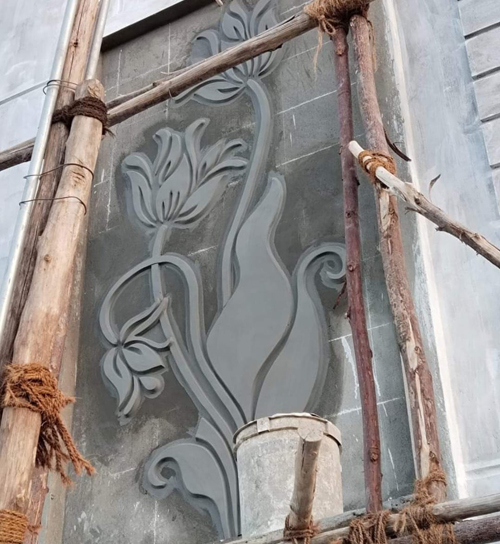 Building Cement Elevation Work in Chennai,Building Cement Artist Work in Chennai,Building Cement Design Work in Chennai,Temple and Pillar Border Work in Chennai