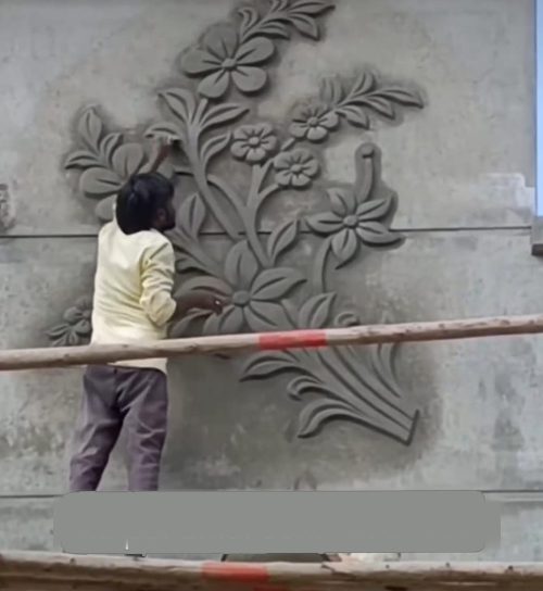 Building Cement Elevation Work in Chennai,Building Cement Artist Work in Chennai,Building Cement Design Work in Chennai,Temple and Pillar Border Work in Chennai